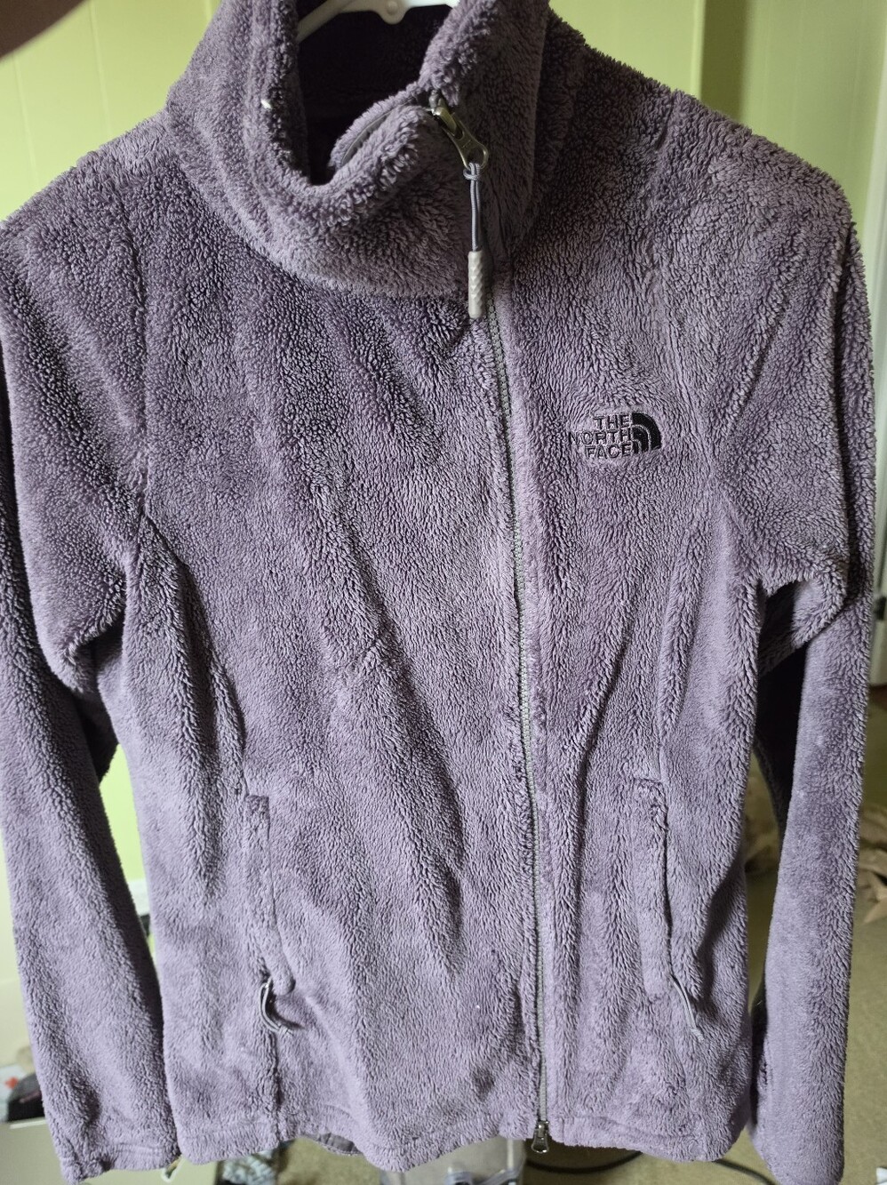 The North Face Women’s Plush Full-Zip Teddy Jacket — Dusty Purple